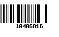 Código de Barras 10406816