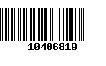 Código de Barras 10406819