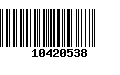 Código de Barras 10420538