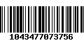 Código de Barras 1043477073756