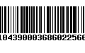 Código de Barras 104390003686022560