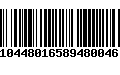 Código de Barras 10448016589480046