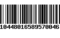 Código de Barras 10448016589570046