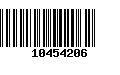 Código de Barras 10454206