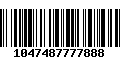 Código de Barras 1047487777888