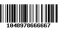 Código de Barras 1048978666667