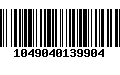 Código de Barras 1049040139904