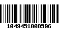 Código de Barras 1049451000596