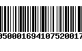 Código de Barras 10500016941075200179