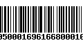 Código de Barras 10500016961668000109