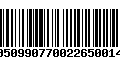 Código de Barras 10509907700226500145