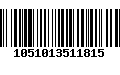 Código de Barras 1051013511815