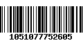 Código de Barras 1051077752605