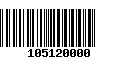 Código de Barras 105120000