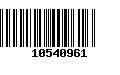 Código de Barras 10540961