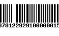 Código de Barras 10781229291000000159