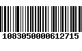 Código de Barras 1083050000612715