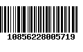 Código de Barras 10856228005719