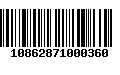 Código de Barras 10862871000360