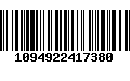 Código de Barras 1094922417380