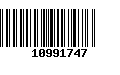 Código de Barras 10991747