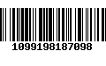 Código de Barras 1099198187098