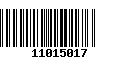 Código de Barras 11015017