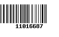 Código de Barras 11016687