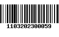 Código de Barras 1103202300059