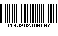 Código de Barras 1103202300097