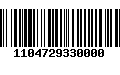 Código de Barras 1104729330000