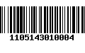 Código de Barras 1105143010004