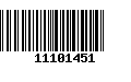 Código de Barras 11101451