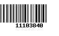 Código de Barras 11103840