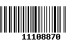 Código de Barras 11108870