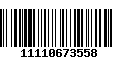 Código de Barras 11110673558