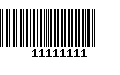 Código de Barras 11111111