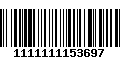 Código de Barras 1111111153697