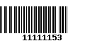 Código de Barras 11111153