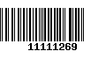 Código de Barras 11111269