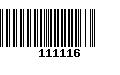 Código de Barras 111116