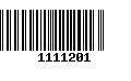 Código de Barras 1111201