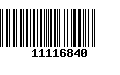 Código de Barras 11116840