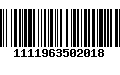 Código de Barras 1111963502018