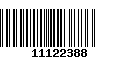 Código de Barras 11122388