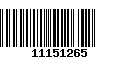 Código de Barras 11151265