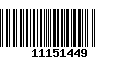 Código de Barras 11151449