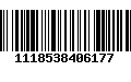 Código de Barras 1118538406177