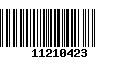 Código de Barras 11210423