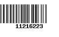 Código de Barras 11216223